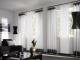 Curtain design in a modern interior
