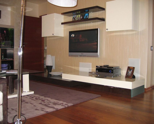 Interior design of a studio apartment